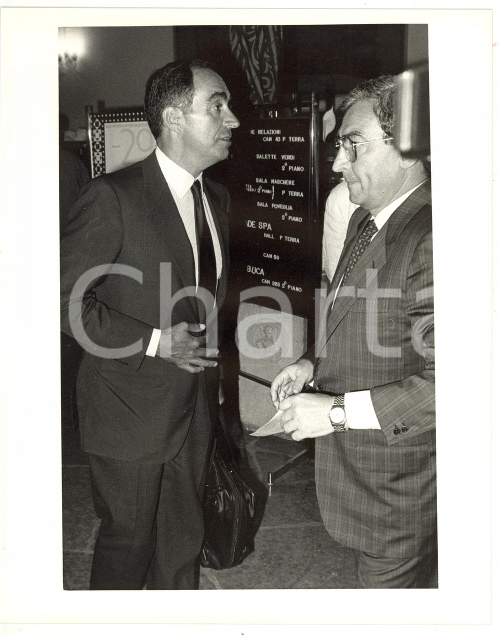 1985 ca CONI Ritratto del presidente Franco CARRARO - Foto 20x25