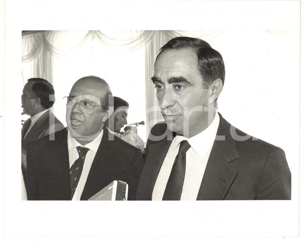 1985 ca CONI Ritratto del presidente Franco CARRARO durante cerimonia ufficiale