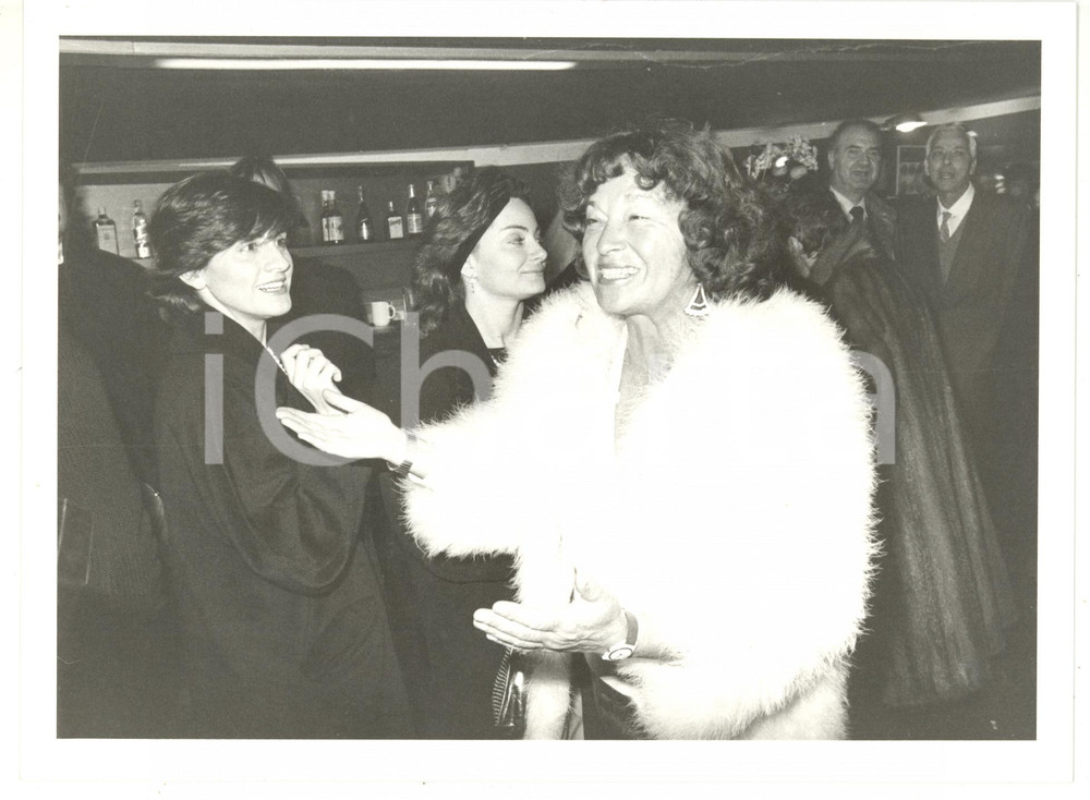 1990 ca MILANO Inge FELTRINELLI a una serata di gala *Foto VINTAGE 24x18