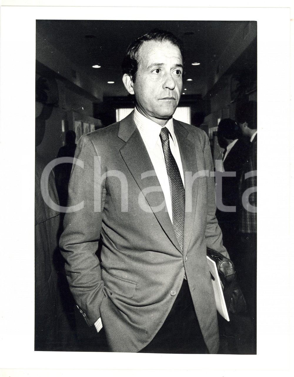 1987 RIMINI 44° Congresso PSI - Ritratto di Antonino FAVA *Foto 20x25 cm