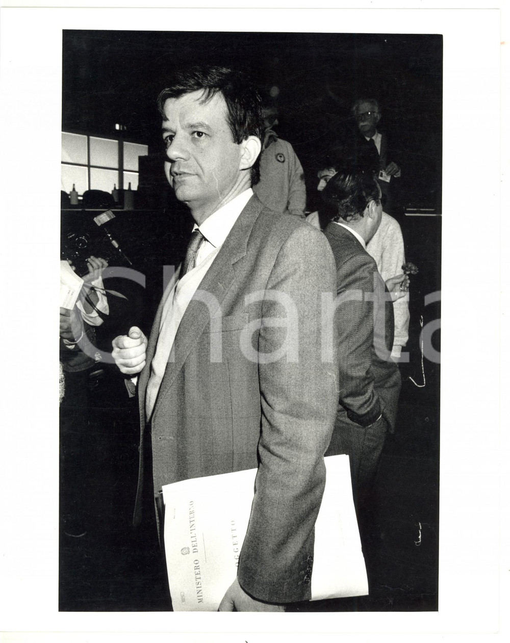 1990 ca PSI Convegno con il ministro Valdo SPINI - Fotografia VINTAGE 20x25 cm