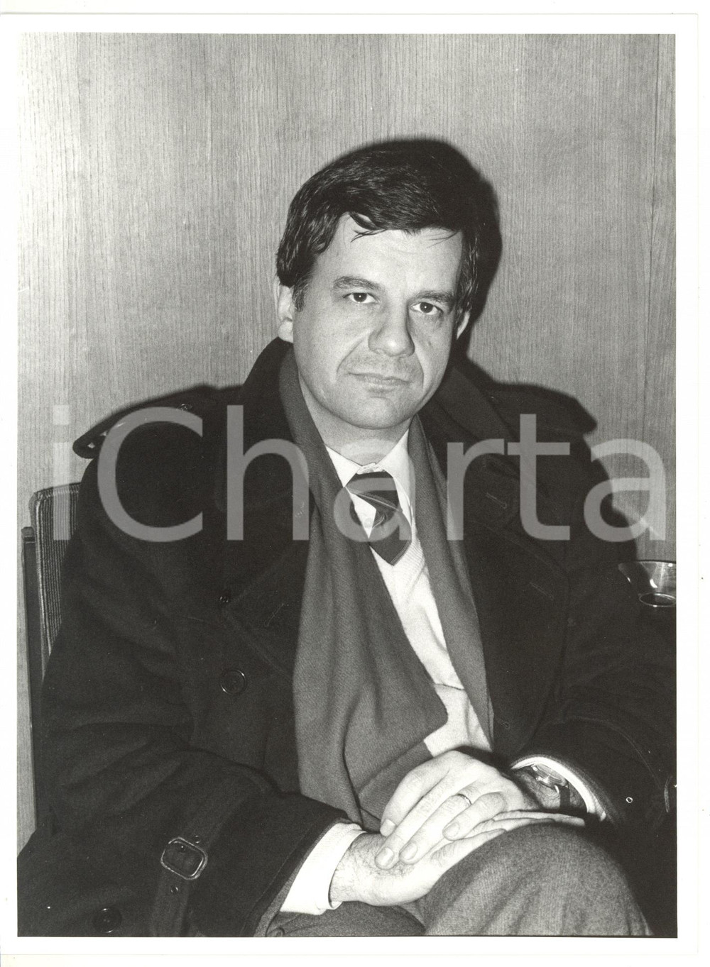 1990 ca PSI Ritratto del deputato Valdo SPINI - Fotografia 18x24 cm