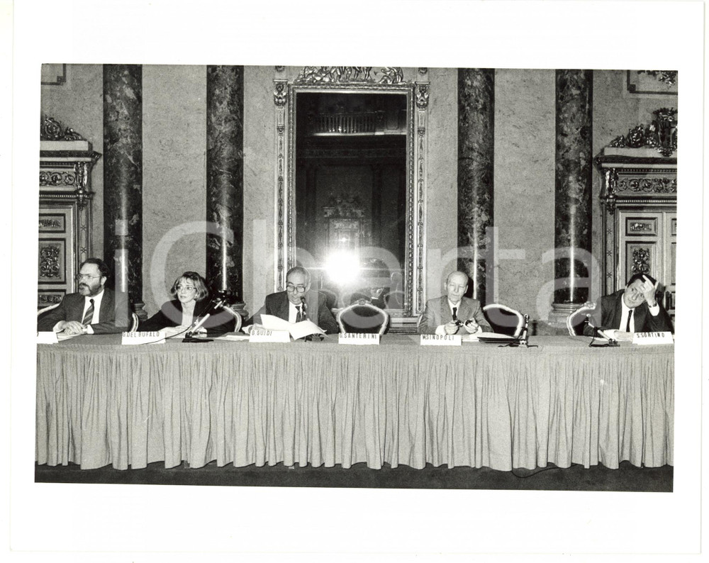 1990 ca FEDERAZIONE STAMPA ITALIANA Giuliana DEL BUFALO - Sebastiano SORTINO