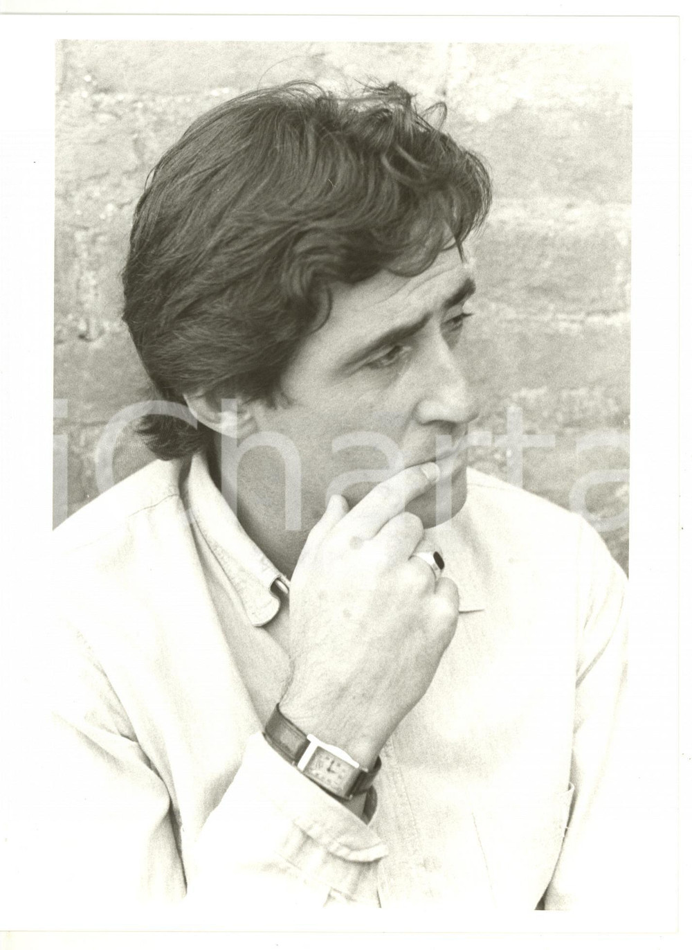 1990 ca CINEMA Ritratto dell'attore Gabriel BYRNE - Fotografia VINTAGE 18x24 cm