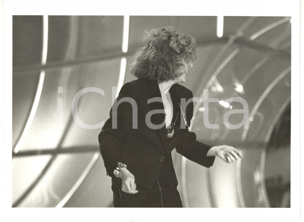 1985 ca RAI UNO - LORETTA GOGGI IN QUIZ - Loretta GOGGI sul palco *Foto 24x18 cm