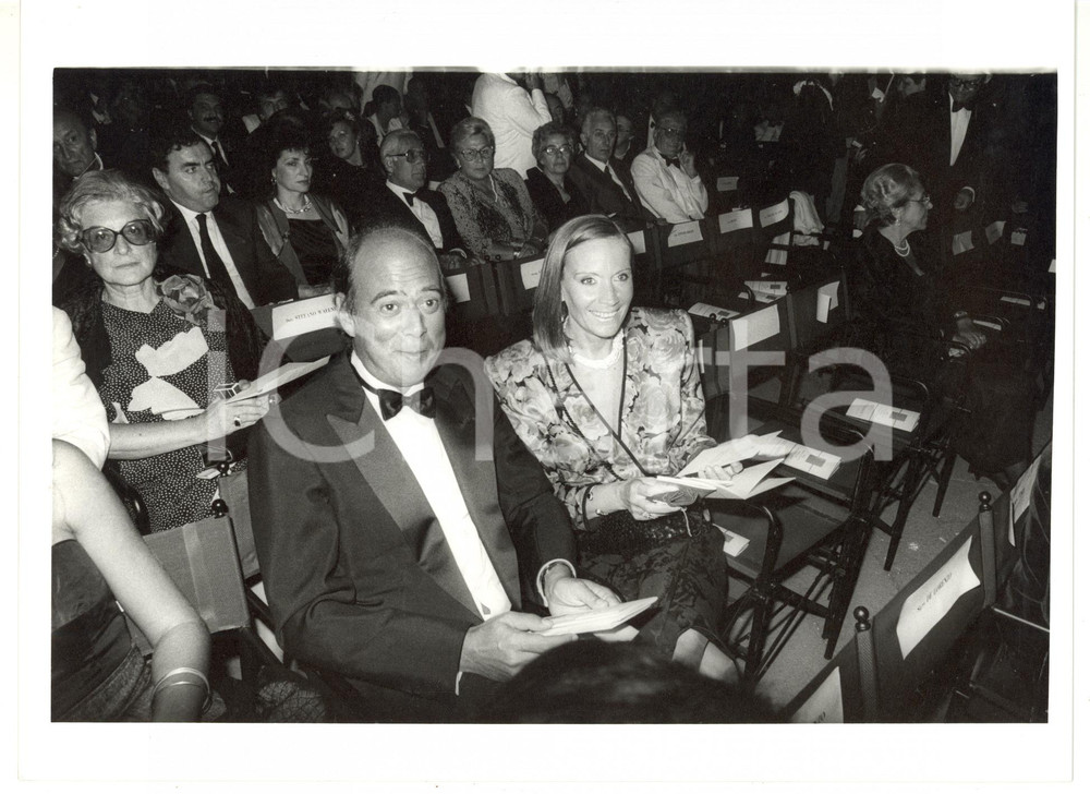 1990 ca ROMA - PLI Ritratto di Renato ALTISSIMO con la moglie *Foto 24x18 cm