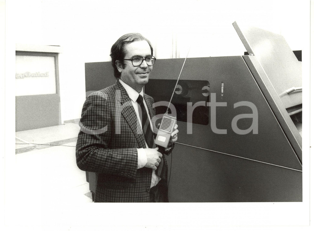 1990 ca ITALIA OGGI Ritratto del direttore Marco BORSA *Fotografia 24x18 cm