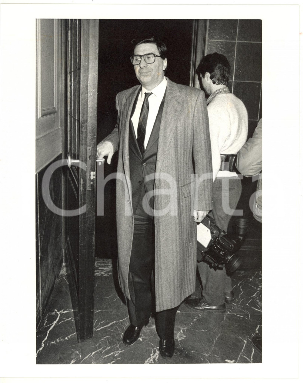 Fotografia d epoca originale 1990 ca MILANO Ritratto di Gaetano MORAZZONI Foto 20x25 cm 1