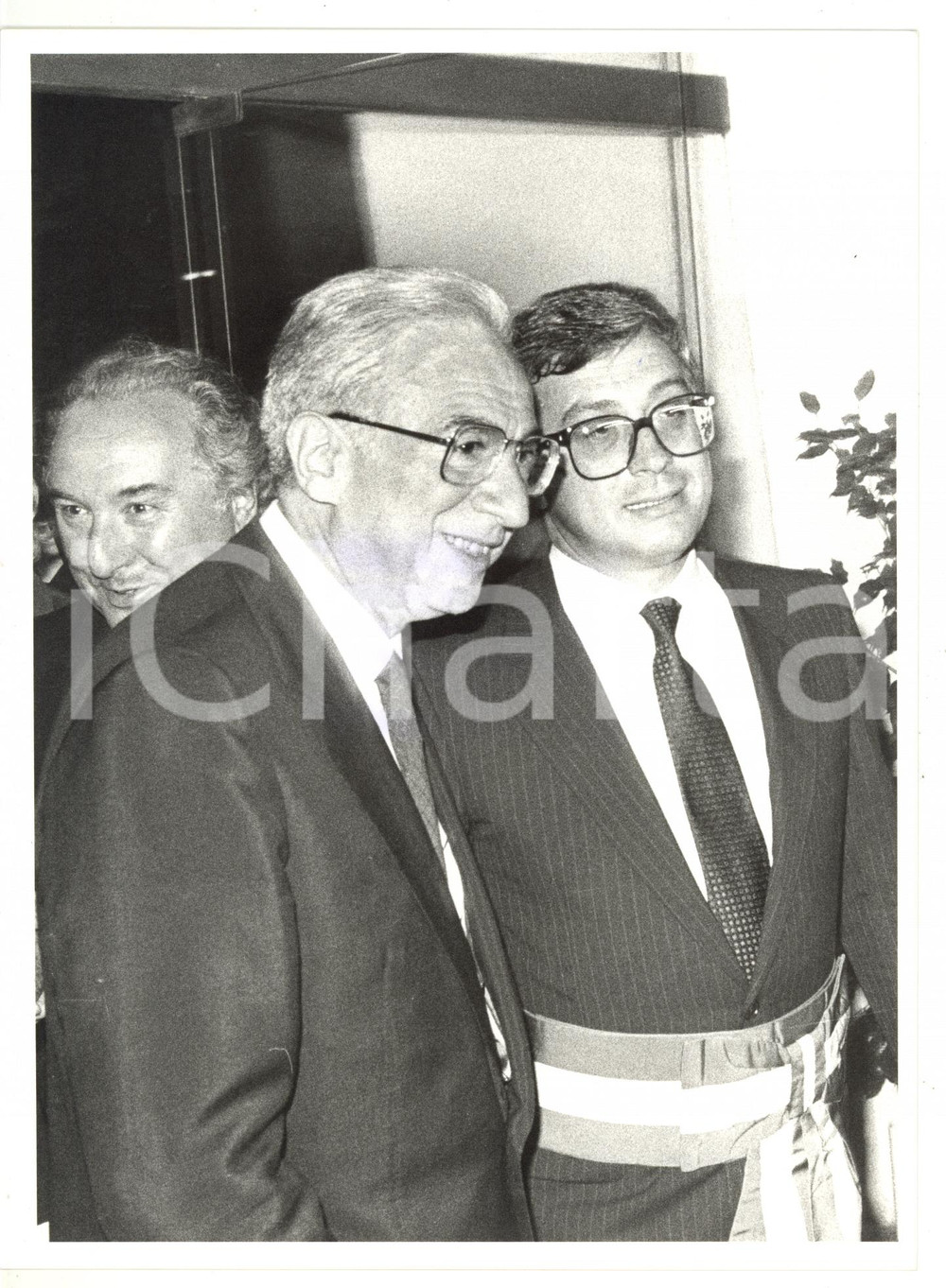 1985 VENEZIA Francesco COSSIGA con il sindaco Nereo LARONI *Foto 18x24 cm