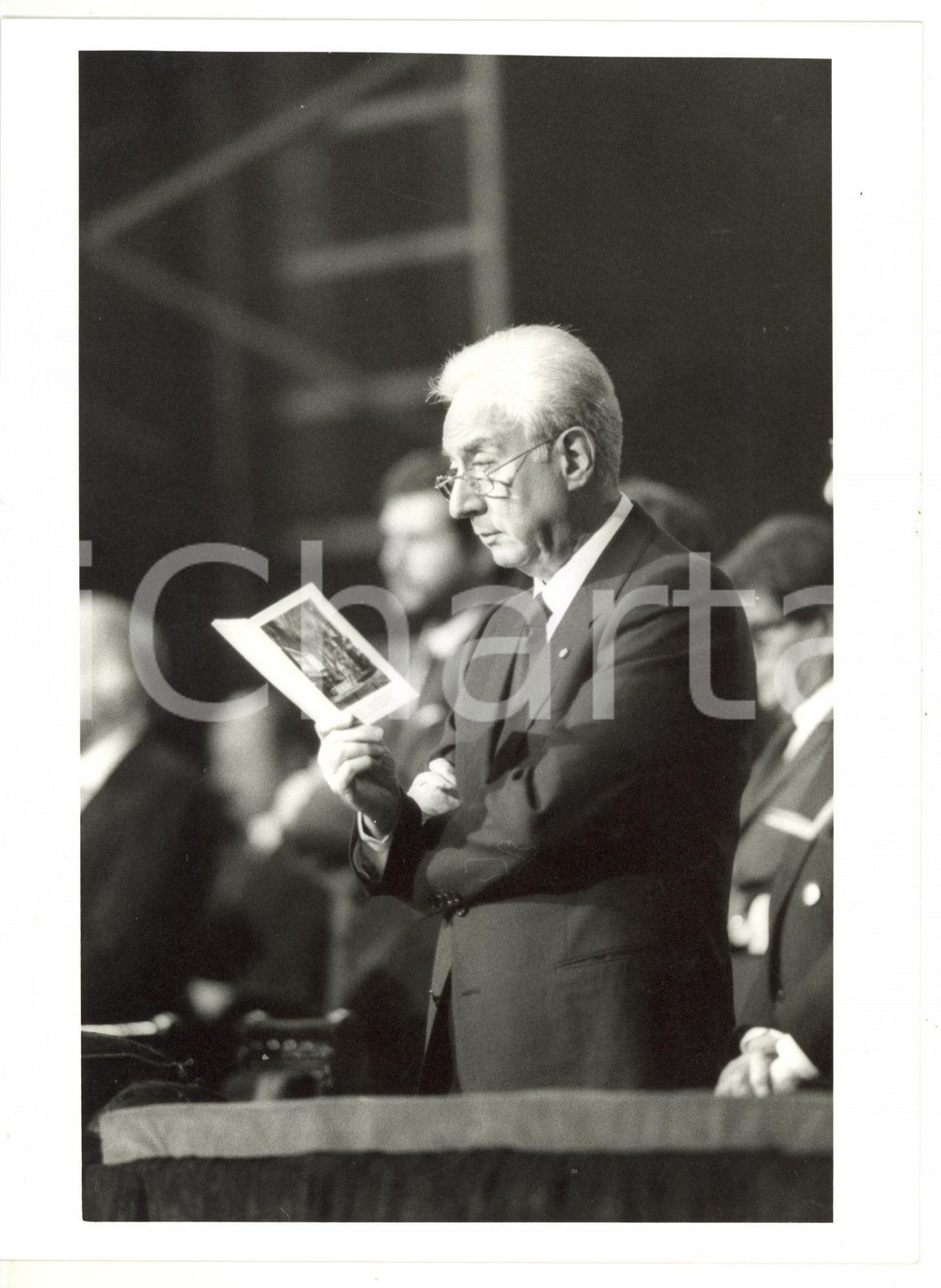 Fotografia d epoca originale 1985 ca DC Ritratto di Francesco COSSIGA  Fotografia VINTAGE 18x24 cm 1