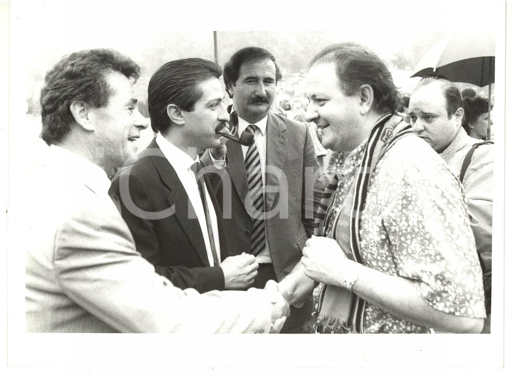 1990 ca MILANO - MILAN Paolo BERLUSCONI - Massimo BOLDI - Gianni NARDI - Foto