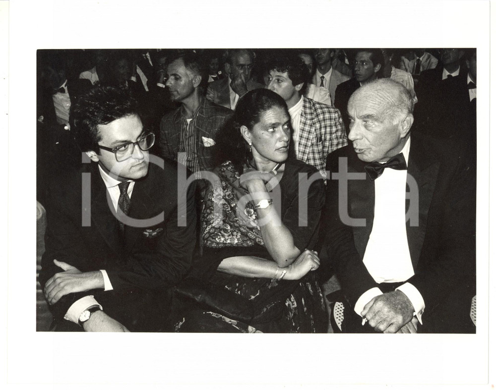 1990 ca MILANO Convegno con Ludina BARZINI e Guido CARLI - Foto 25x20 cm