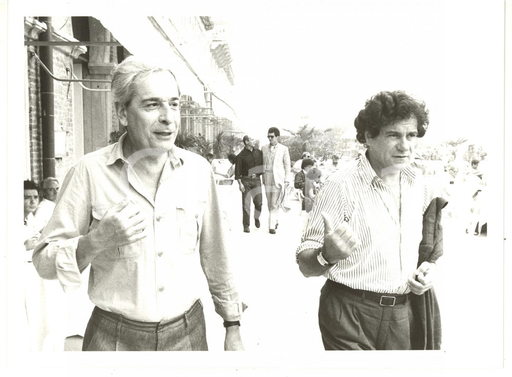 1985 ca ROMA Enzo BETTIZA con Cornelio BRANDINI *Foto 24x18 cm