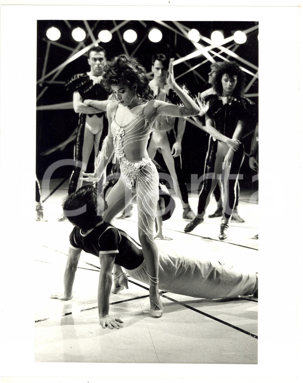 Fotografia d epoca originale 1985 ca RAI  DANZA Coreografia con Fabio MOLFESI e Loretta VALDESPINO 1