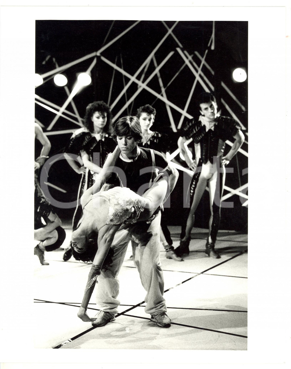 Fotografia d epoca originale 1985 ca RAI Danza  Coreografia con Fabio MOLFESI e Loretta VALDESPINO Foto 1