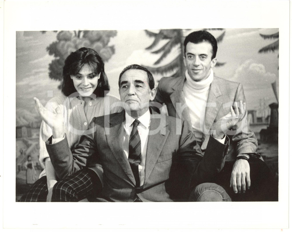 Fotografia d epoca originale 1988 CINEMA Vittorio GASSMAN  Sergio MEOGROSSI  Giusi CATALDO Foto 1
