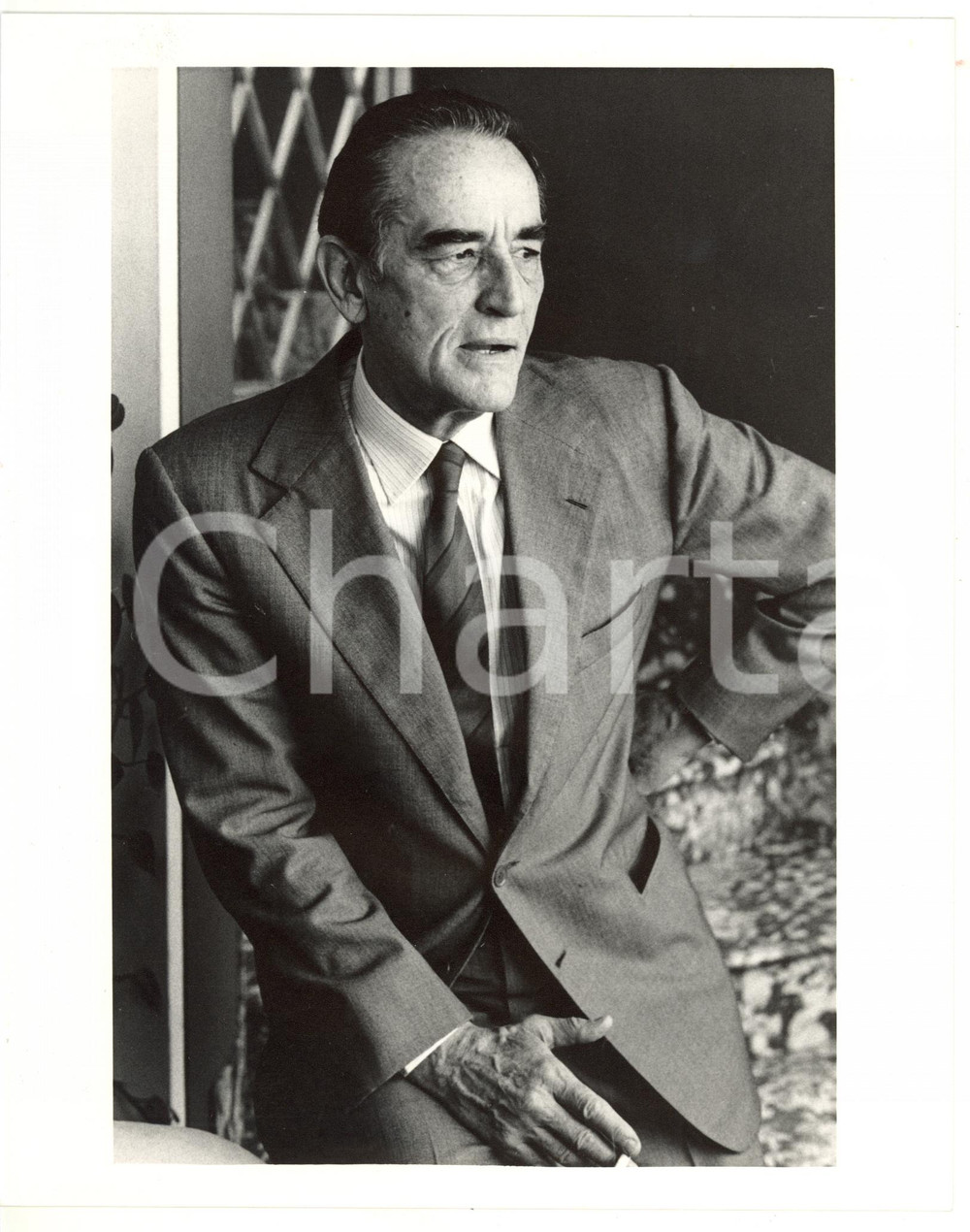 Fotografia d epoca originale 1988 CINEMA Ritratto di Vittorio GASSMAN Fotografia VINTAGE 20x25 cm 1