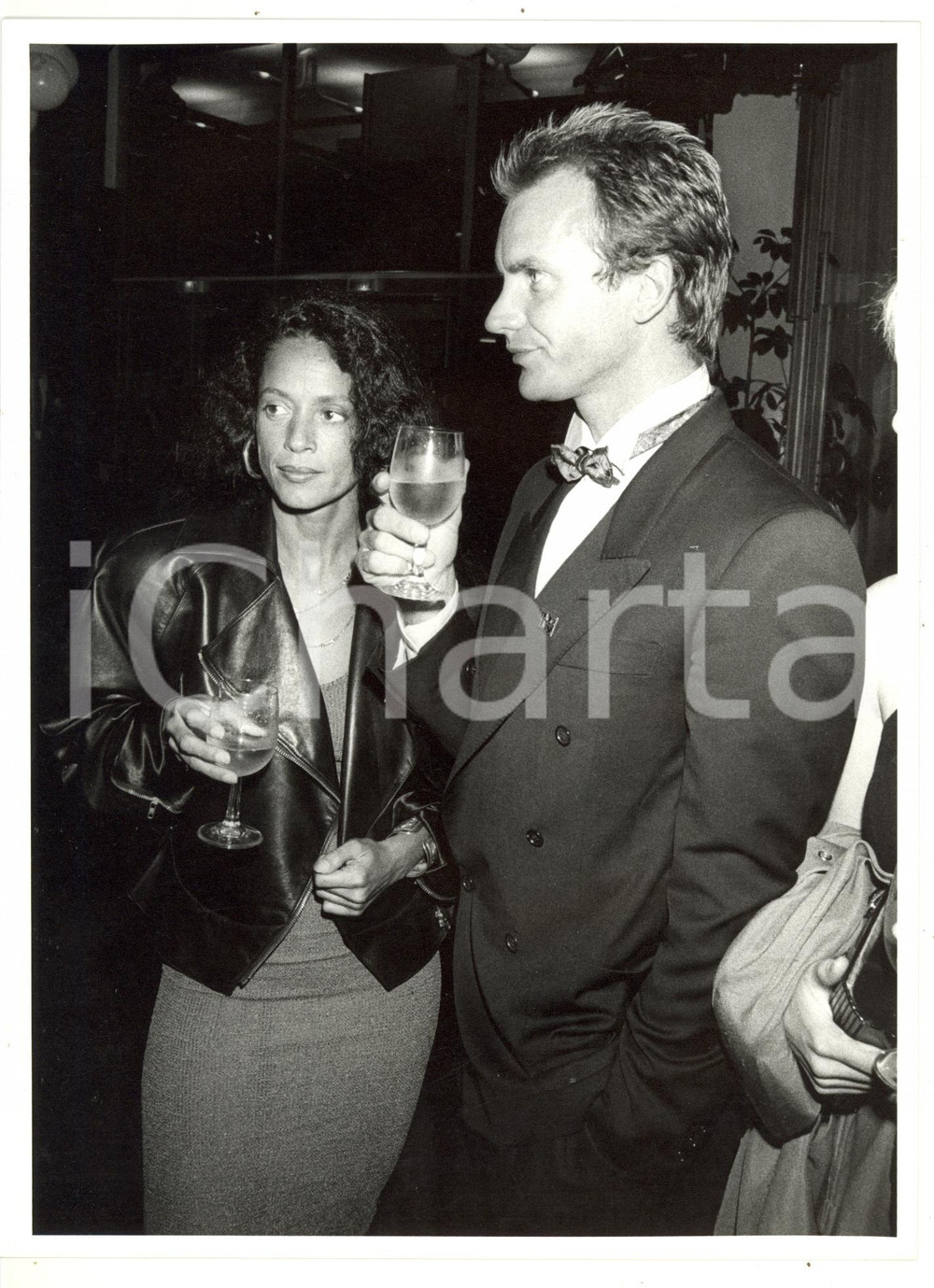 1986 FESTIVAL DI CANNES - CINEMA - STING con Sonia BRAGA *Foto 18x24 cm
