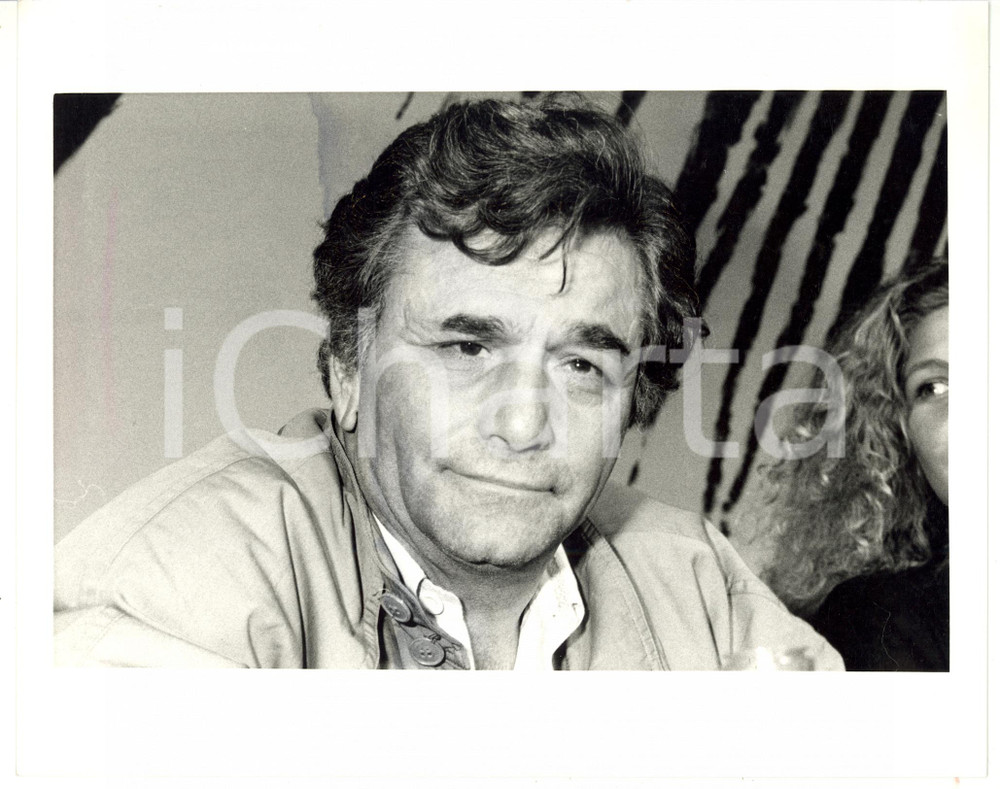 1985 ca CINEMA Ritratto dell'attore Peter FALK *Foto VINTAGE 25x20 cm