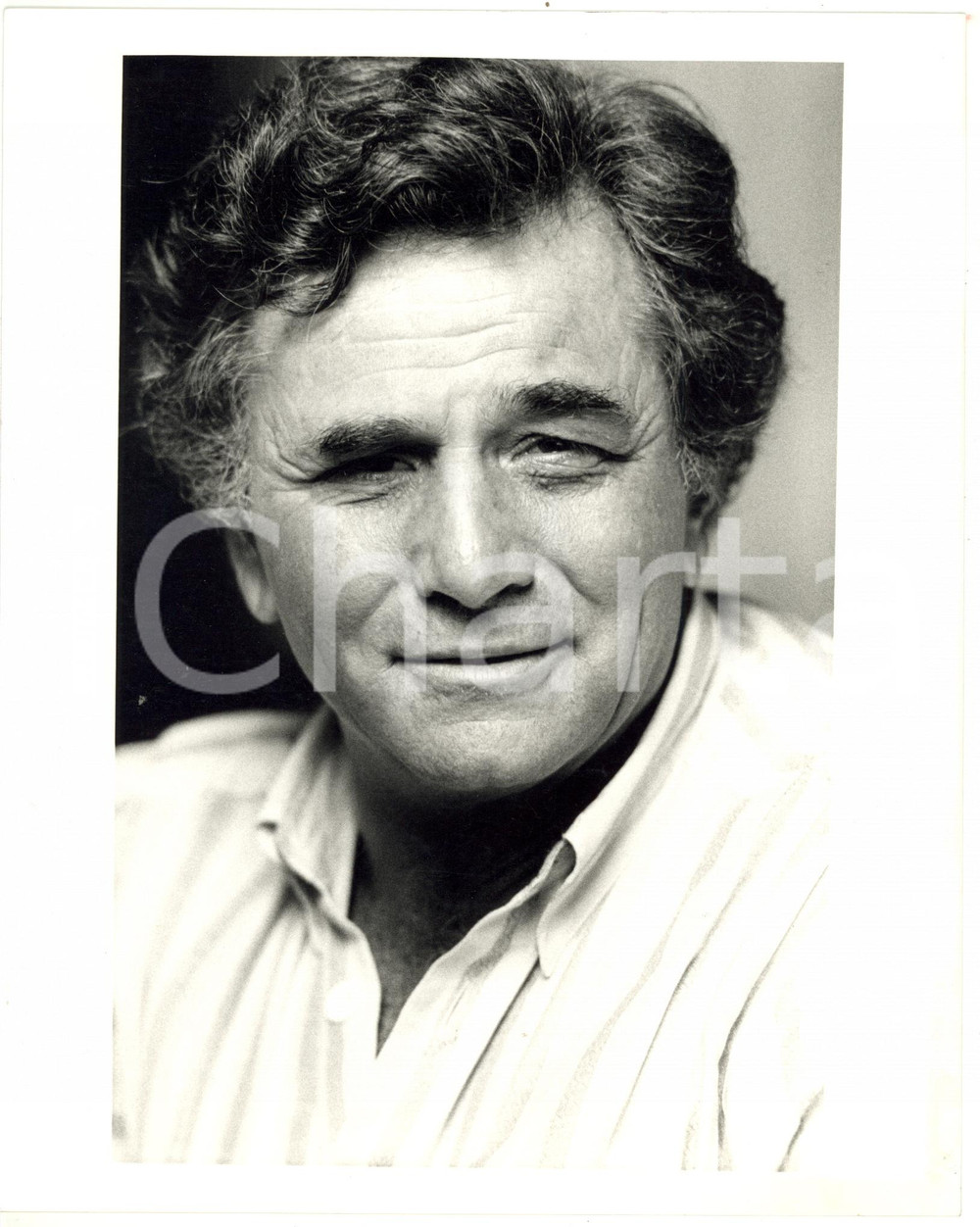 1985 ca CINEMA Ritratto dell'attore Peter FALK *Foto VINTAGE 20x25 cm