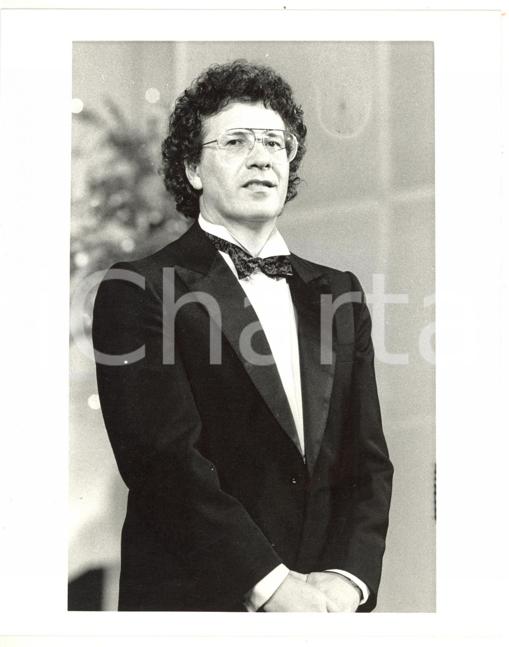 1985 FESTIVAL DI SANREMO Peppino DI CAPRI sul palco dell'Ariston - Foto 20x25 cm