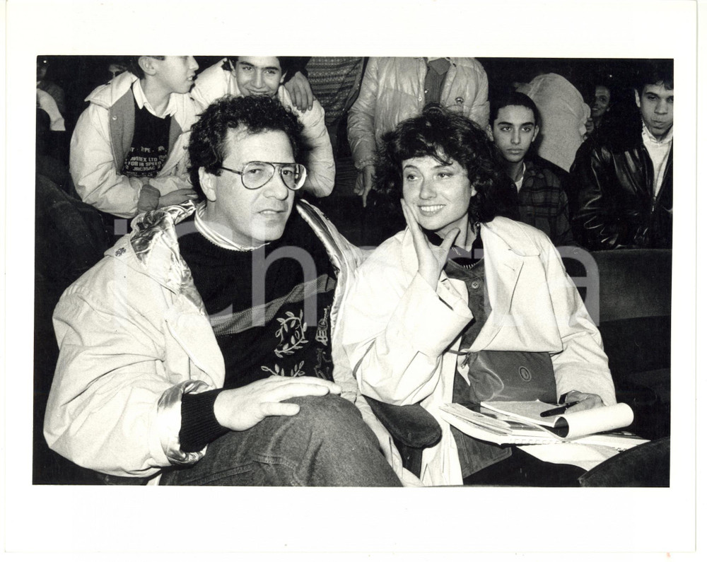 1985 FESTIVAL DI SANREMO Peppino DI CAPRI con Gigliola CINQUETTI - Foto 25x20 cm