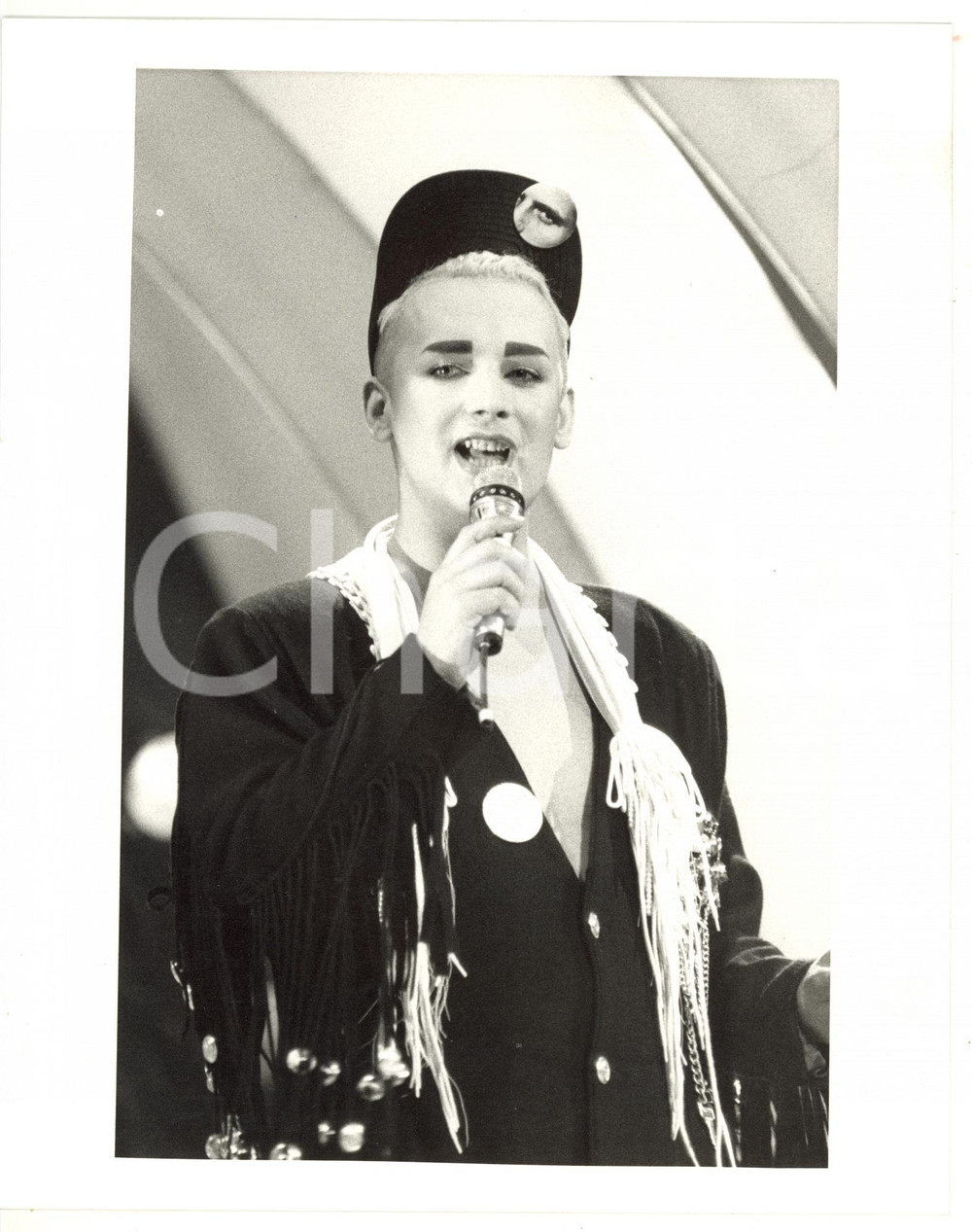 1987 SAINT VINCENT ESTATE - MUSIC - BOY GEORGE sul palco - Foto 20x25