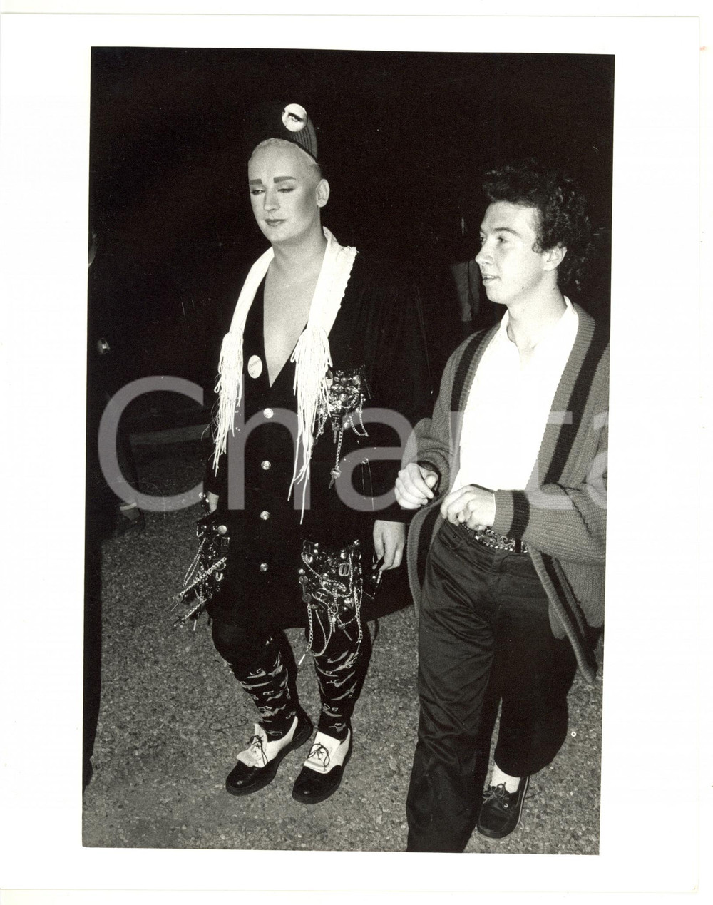 1987 SAINT VINCENT ESTATE - MUSIC Arrivo di BOY GEORGE *Foto VINTAGE 20x25 cm