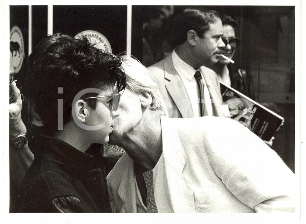 1982 CANNES Festival del Cinema - Klaus KINSKI in famiglia *Foto VINTAGE 24x18