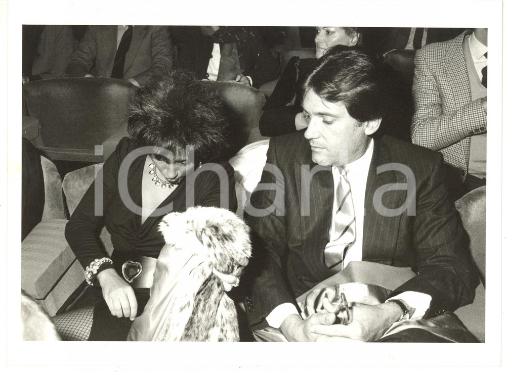 1985 ca COSTUME Marcella BELLA con il compagno Mario MERELLO *Foto 24x18