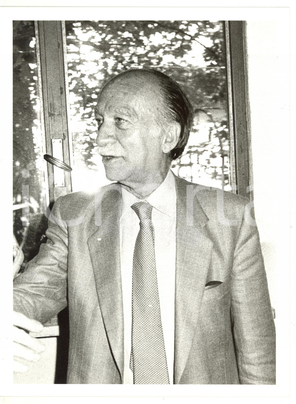 1985 ca MSI - DESTRA NAZIONALE Ritratto di Giorgio ALMIRANTE *Foto 18x24 cm