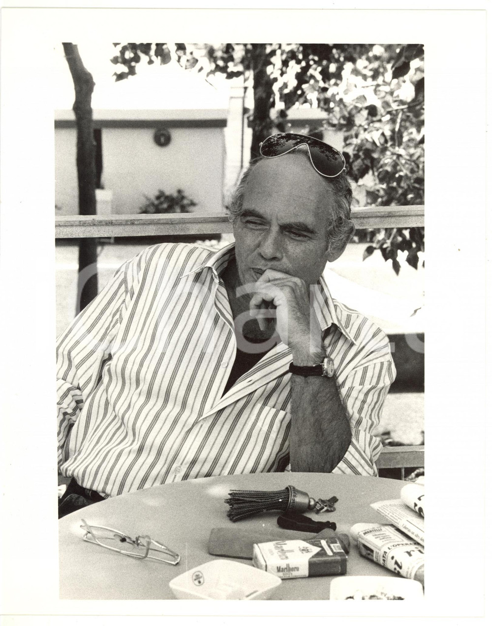 1988 VENEZIA Mostra del CINEMA - Pasquale SQUITIERI al bar *Foto VINTAGE 20x25