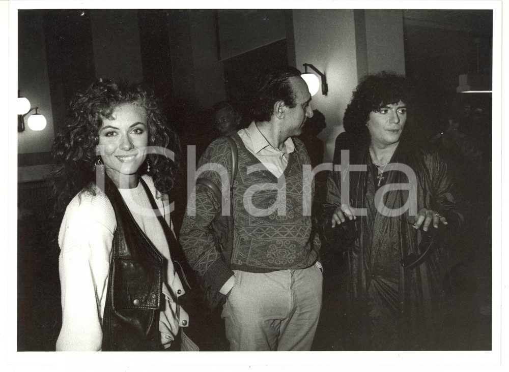 1985 ca COSTUME Renato ZERO - Pippo BAUDO - Eleonora BRIGLIADORI *Foto 24x18 cm