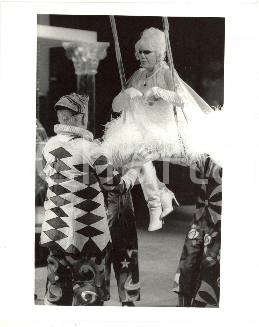 1985 ca TEATRO Spettacolo con Franca RAME e Dario FO *Foto VINTAGE 20x25 cm