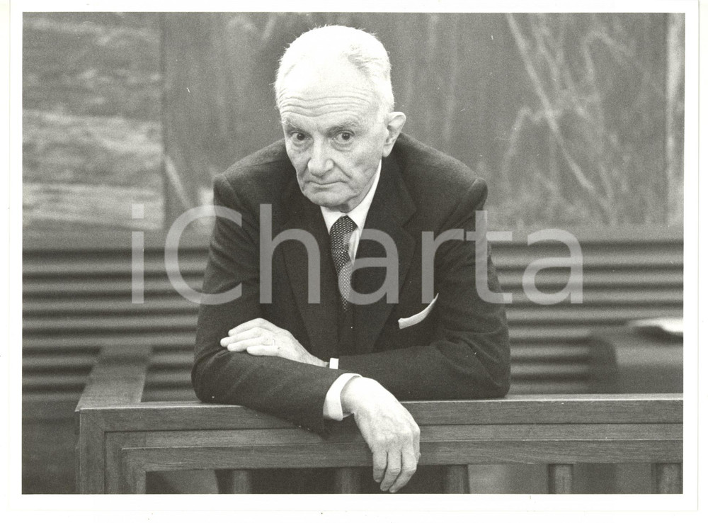 1985 ca TRIBUNALE MILANO Processo AMBROSOLI - Ritratto Michele SINDONA (4) *Foto