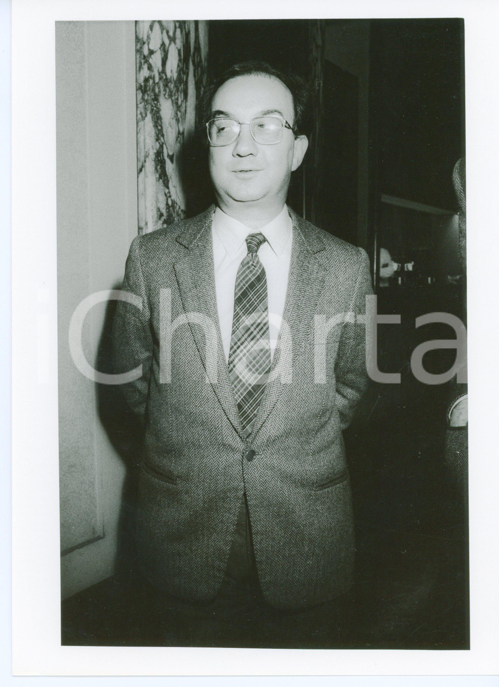 1990 ca MILANO - PSI Ritratto di Carlo TOGNOLI - Foto VINTAGE 18x24 cm