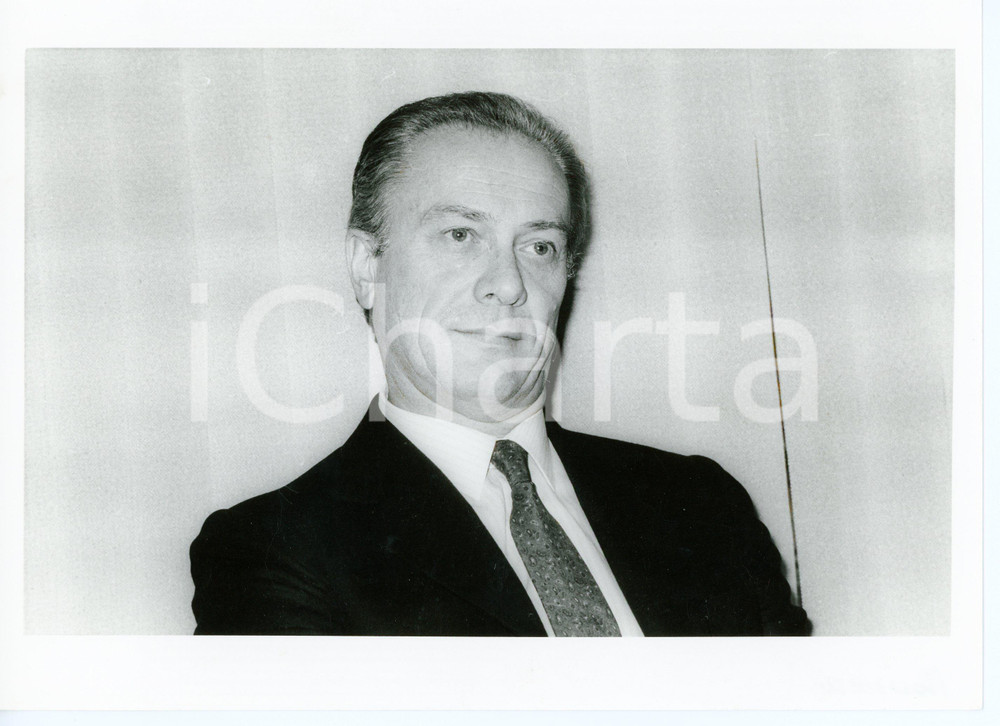 1985 ca MILANO - CARIPLO Ritratto del direttore generale Sandro MOLINARI - Foto