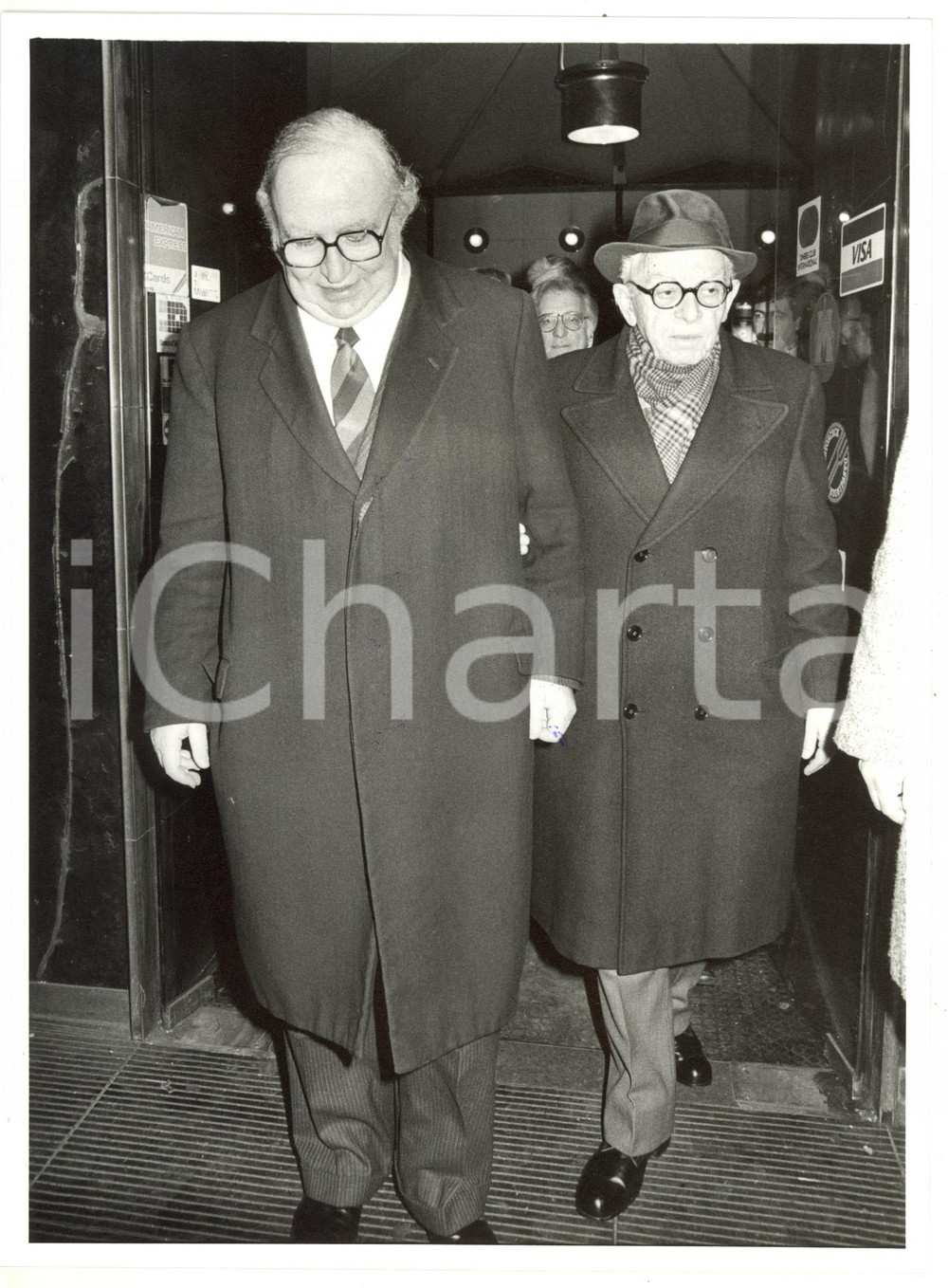 1985 ca PRI Convegno con Leo VALIANI e Giovanni SPADOLINI *Fotografia 18x24