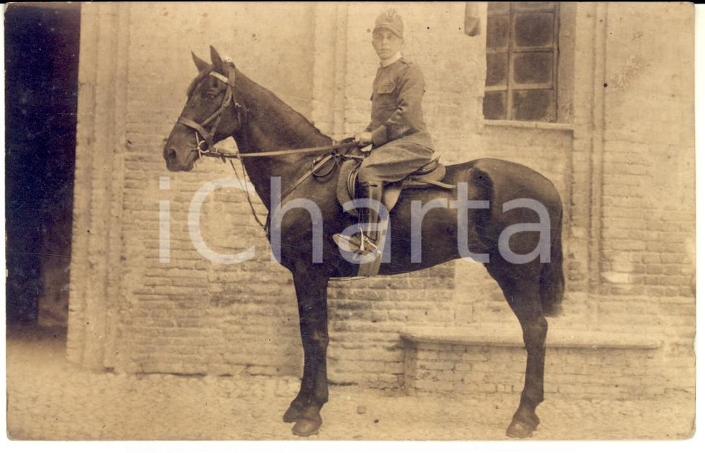 1910 ca PARMA REGIO ESERCITO Ufficiale Ernesto BONALUMI a cavallo - Foto