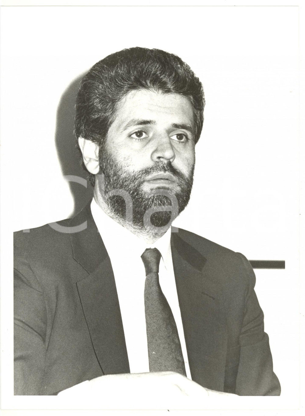 1985 ca DEMOCRAZIA CRISTIANA Ritratto di Roberto FORMIGONI *Foto 18x24 cm