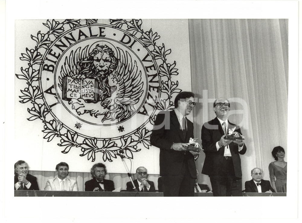 1986 VENEZIA Mostra del Cinema - Paolo e Vittorio TAVIANI vincono il Leone d'Oro