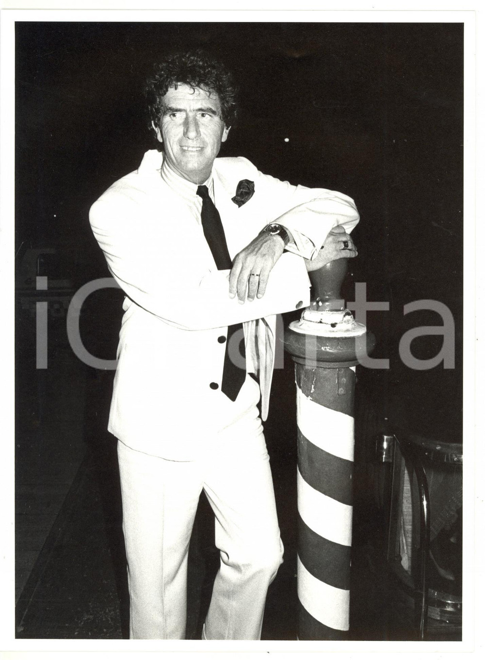 1990 ca POLITICA Ritratto del ministro francese Jack LANG *Foto VINTAGE 18x24 cm