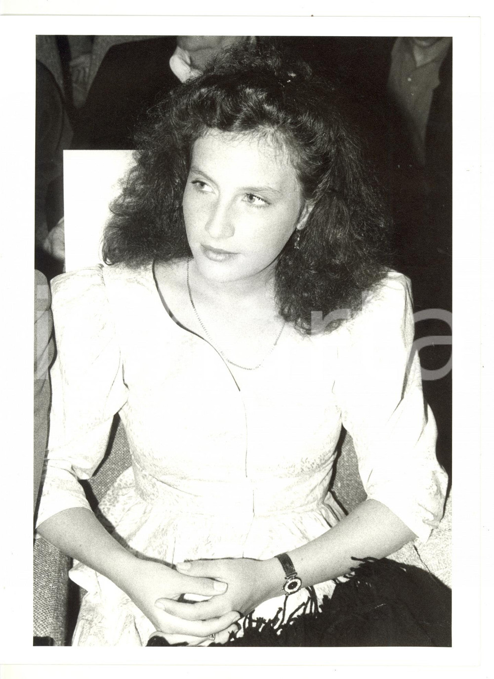 1985 ca CINEMA Ritratto dell'attrice Caroline LANG *Foto VINTAGE 18x24 cm