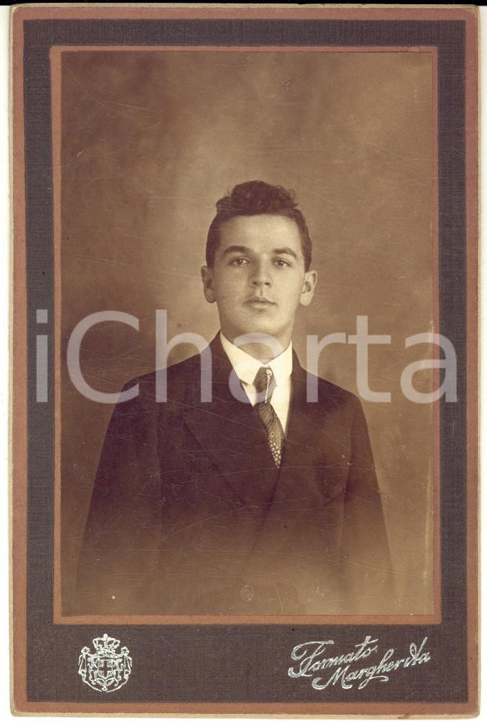 1916 MILANO Ritratto di Giovanni BORELLA matricola universitaria - Foto 9x13 cm
