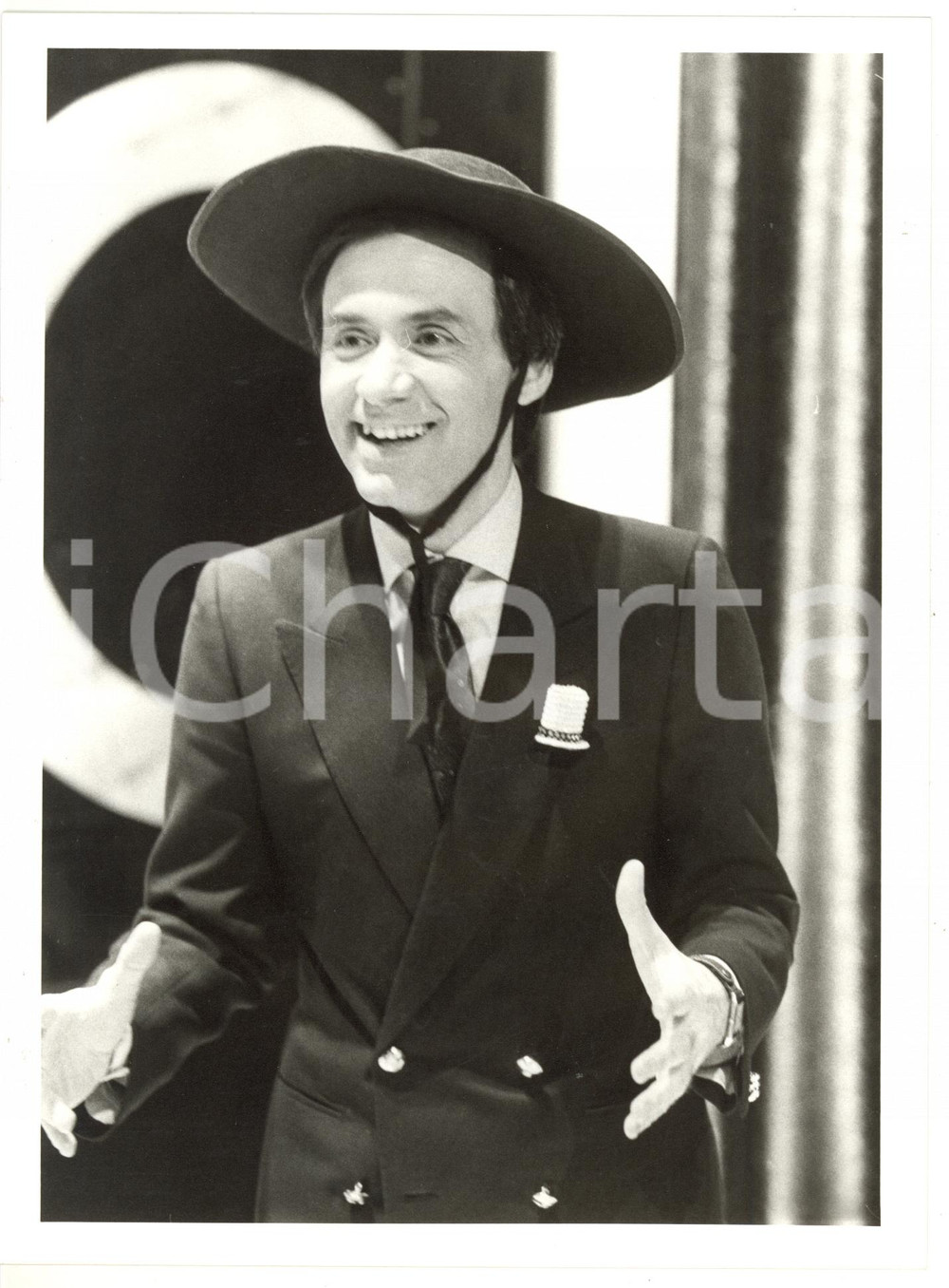 1985 ca RAI DUE - IL CAPPELLO SULLE VENTITRÉ - Ritratto di Paolo MOSCA *Foto