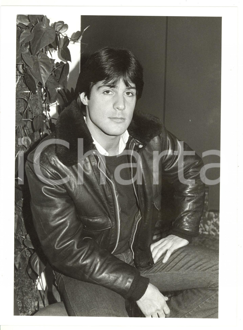 1984 CINEMA Ritratto del cantante USA Tom HOOKER *Foto VINTAGE 18x24 cm