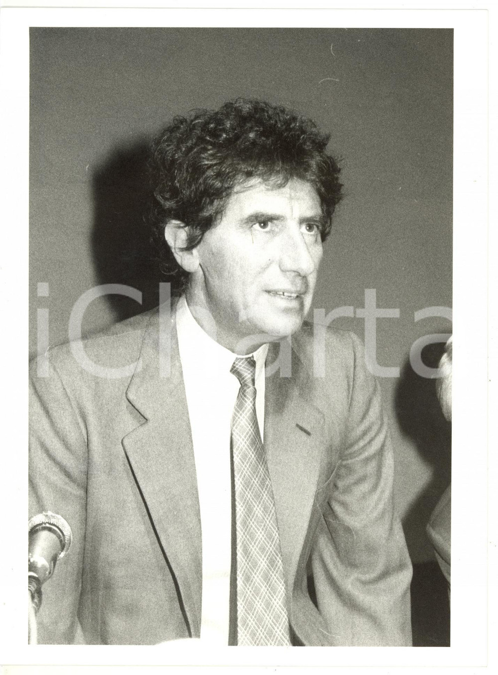 1990 ca POLITICA Ritratto del ministro francese Jack LANG *Foto VINTAGE 18x24