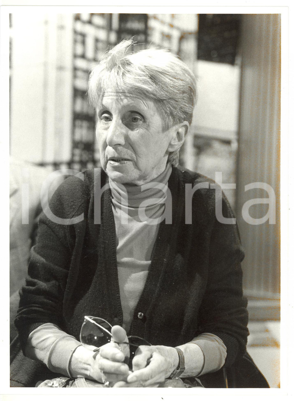 1990 ca ROMA Ritratto della pittrice Olga BIGLIERI *Foto VINTAGE 18x24