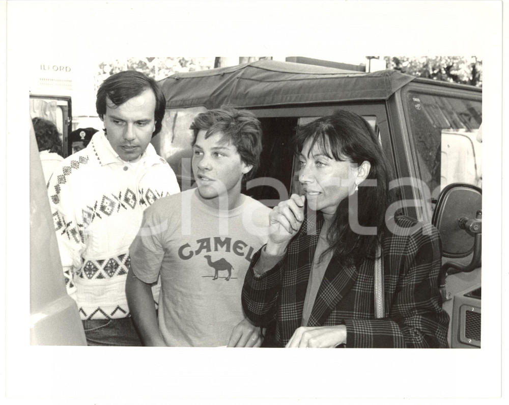 1990 ca FORMULA 1 Jacques VILLENEUVE con la madre Joanna *Foto 25x20 cm