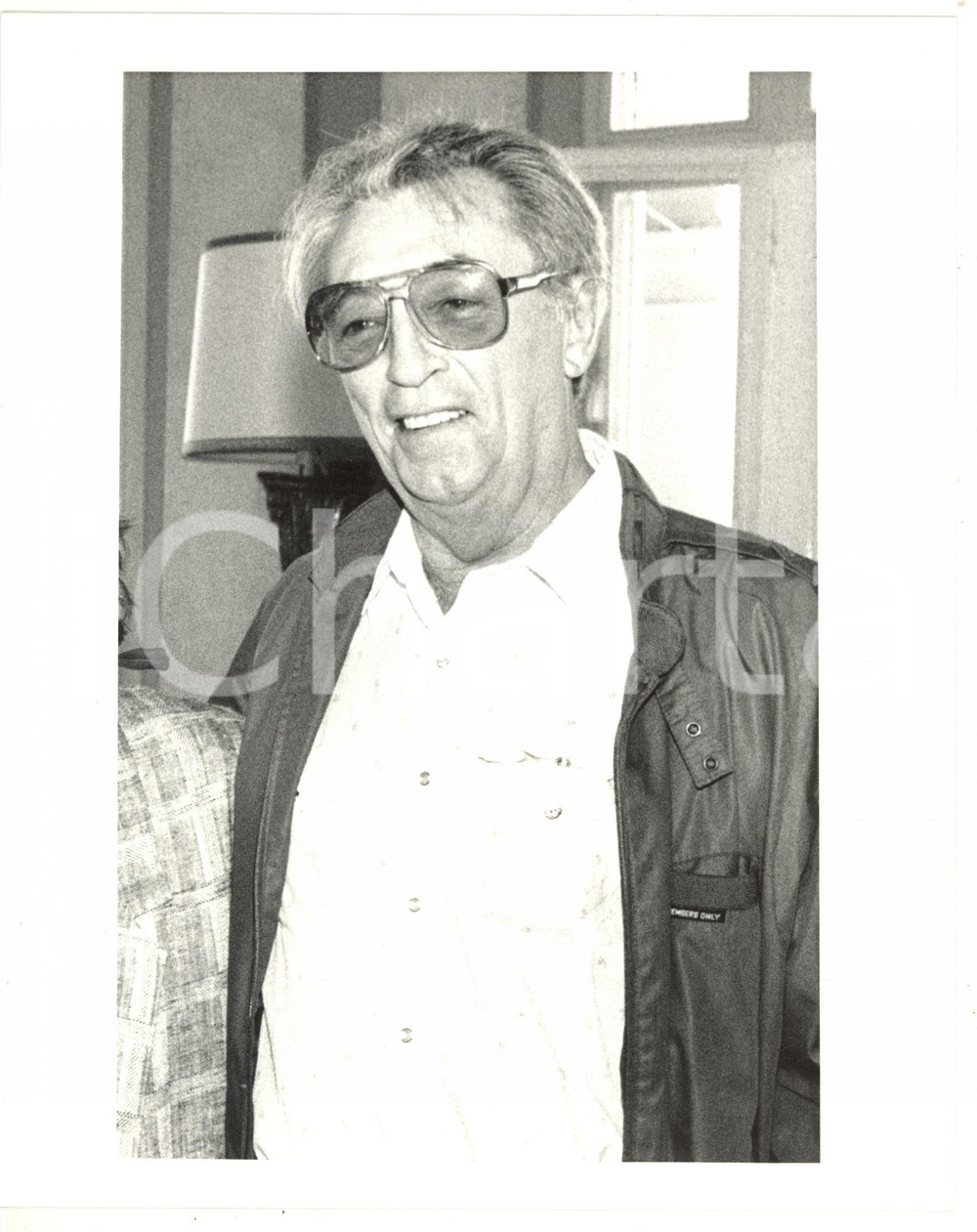 1985 ca CINEMA Ritratto dell'attore Robert MITCHUM *Foto VINTAGE 20x25 cm